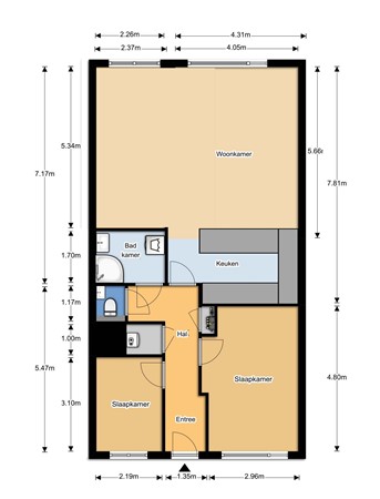 Floorplan - Neherkade 1656, 2521 RH Den Haag